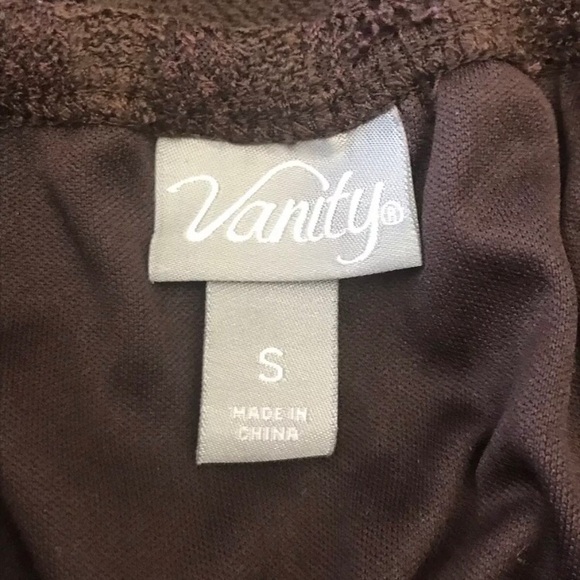 Vanity Small Tube Top Brown Strapless Boho - Picture 5 of 5